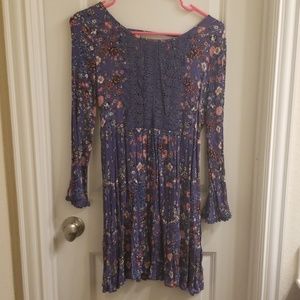 Crinkle fabric dress